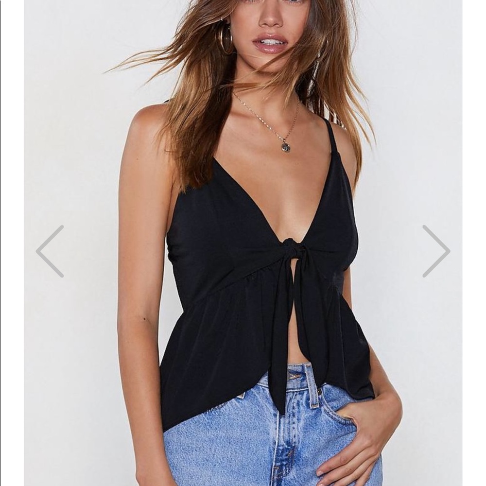 Knot tie top.